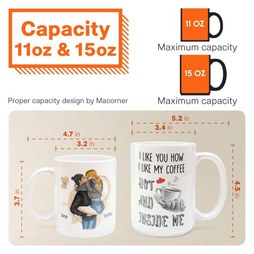I Like You How I Like My Coffee - Personalized Mug - Image 6