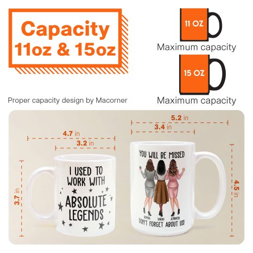 I Used To Work With Absolute Legends - Personalized Mug - Image 7