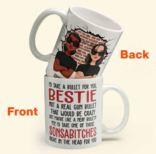 I'd Take A Bullet For You - Personalized Mug - Image 2