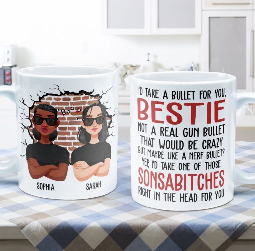 I'd Take A Bullet For You - Personalized Mug - Image 5