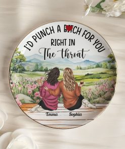 I'd Punch A B*tch For You Right In The Throat - Personalized Jewelry Dish