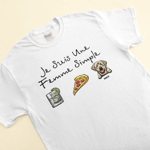 Je Suis Une Femme Simple - Personalized Shirt - Gift For Dog Mom, Dog Lover - Image 4