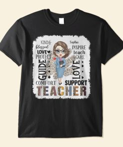 Kind Blessed Inspire Teacher Life - Personalized Shirt - School Leaving, Appreciation Gift, Birthday Gift For Teachers - From Students