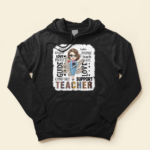 Kind Blessed Inspire Teacher Life - Personalized Shirt - School Leaving, Appreciation Gift, Birthday Gift For Teachers - From Students - Image 4