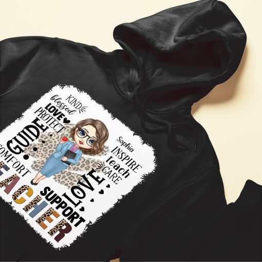 Kind Blessed Inspire Teacher Life - Personalized Shirt - School Leaving, Appreciation Gift, Birthday Gift For Teachers - From Students - Image 6