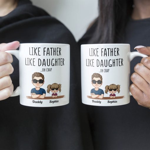 Like Father Like Daughter - Personalized Mug - Image 4