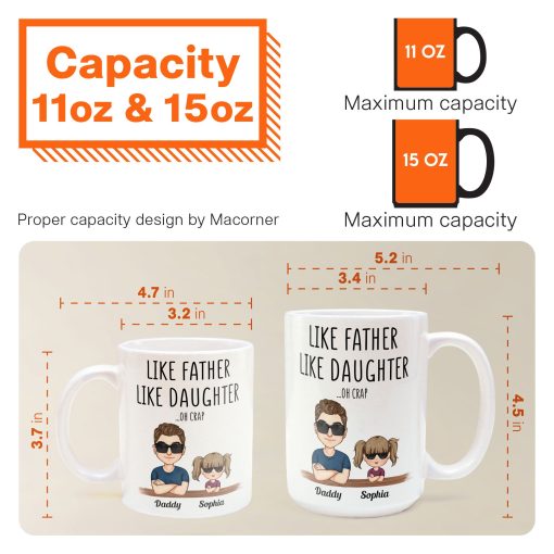 Like Father Like Daughter - Personalized Mug - Image 6