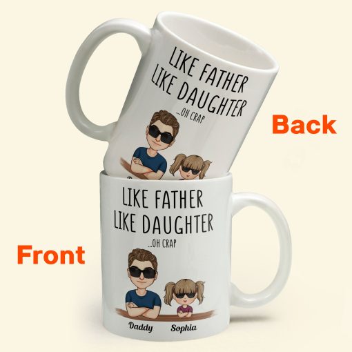 Like Father Like Daughter - Personalized Mug - Image 2