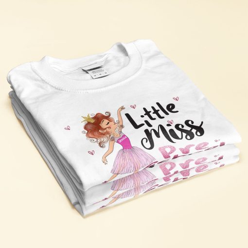 Little Miss First Grade - Personalized Shirt - Back To school Gift For Daughter, School Girl, Student, Kids - Image 2