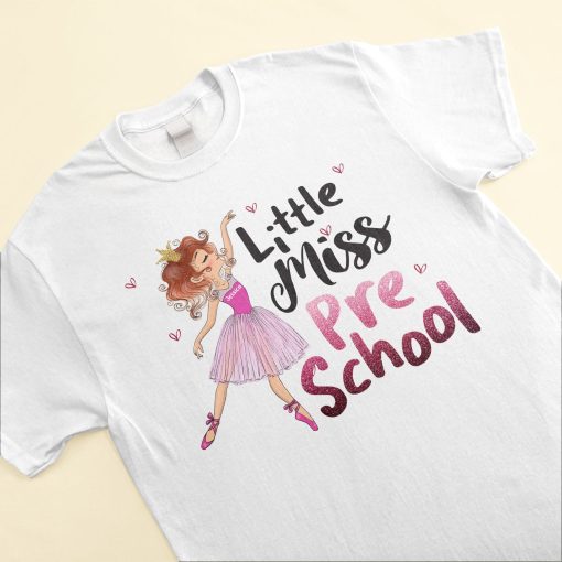 Little Miss First Grade - Personalized Shirt - Back To school Gift For Daughter, School Girl, Student, Kids - Image 3