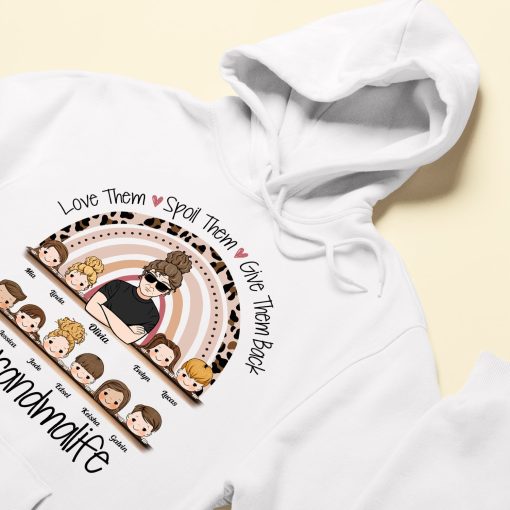 Love Them, Spoil Them, Give Them Back - Personalized Shirt - Birthday, Grandparents' Day Gift For Grandma, Gigi, Nana, Nanny, Mimi, Glamma - Image 6
