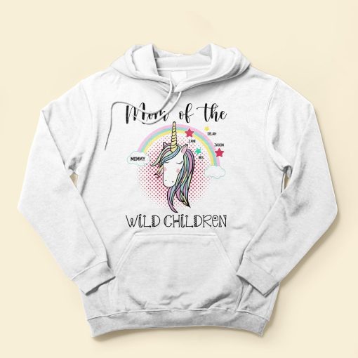 Mom Of The Wild Child - Personalized Shirt - Birthday, Funny Gift For Mom, Mother, Grandma, Nana, Gigi, Mimi - Image 4
