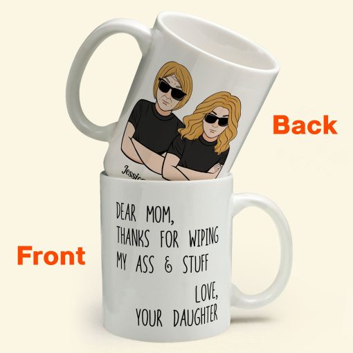 Mom Thanks For Wipping My Stuff - Personalized Mug - Mother's Day Gift For Mom, Mother, Mama - From Son, Daughter, Children - Image 5