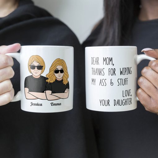 Mom Thanks For Wipping My Stuff - Personalized Mug - Mother's Day Gift For Mom, Mother, Mama - From Son, Daughter, Children - Image 3