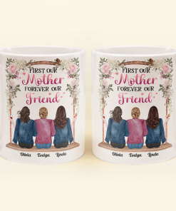 Mother And Daughters Forever - Personalized Mug