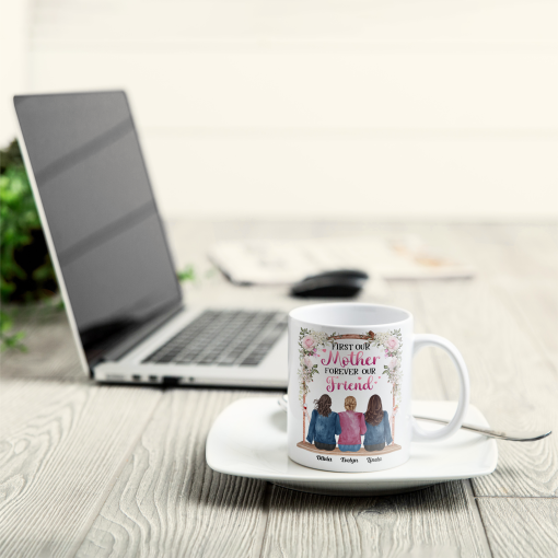 Mother And Daughters Forever - Personalized Mug - Image 3