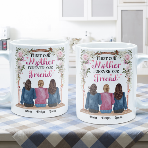 Mother And Daughters Forever - Personalized Mug - Image 5