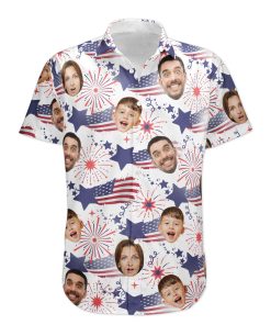 Family Cute Face - Personalized Photo Hawaiian Shirt
