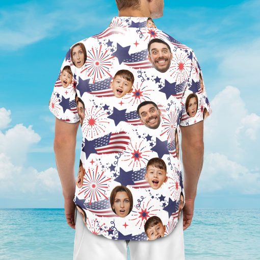Family Cute Face - Personalized Photo Hawaiian Shirt - Image 6