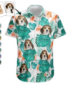 Funny Family Pet Face - Personalized Photo Hawaiian Shirt