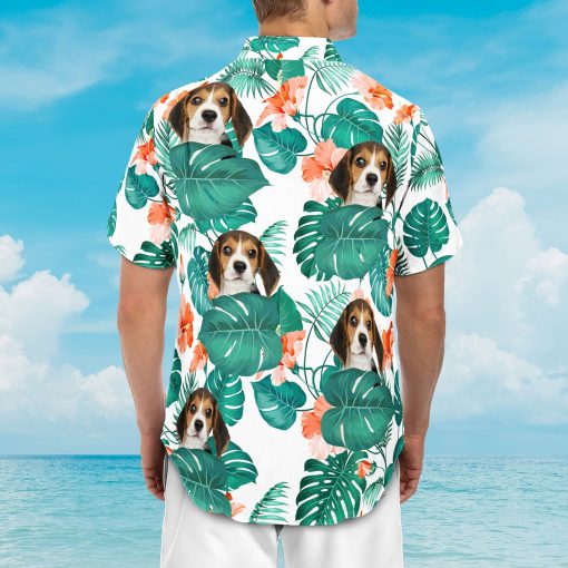 Funny Family Pet Face - Personalized Photo Hawaiian Shirt - Image 5