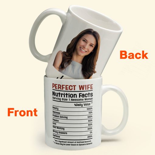 Perfect Wife Nutrition Facts - Personalized Photo Mug - Image 3