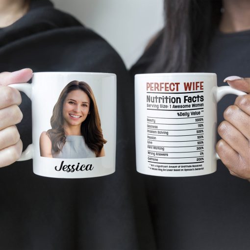 Perfect Wife Nutrition Facts - Personalized Photo Mug - Image 5
