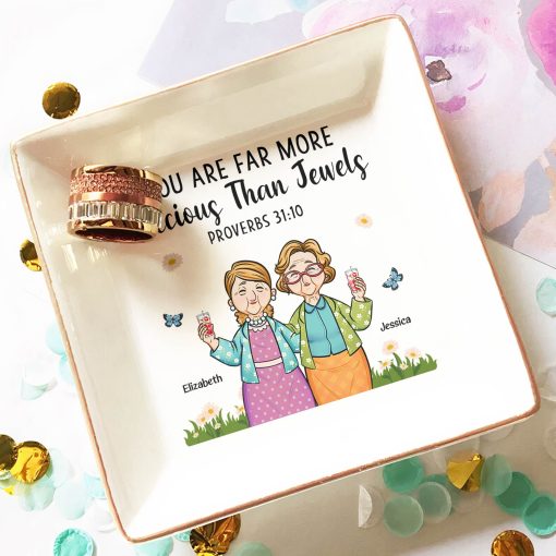 Precious Than Jewels - Personalized Jewelry Dish - Image 3
