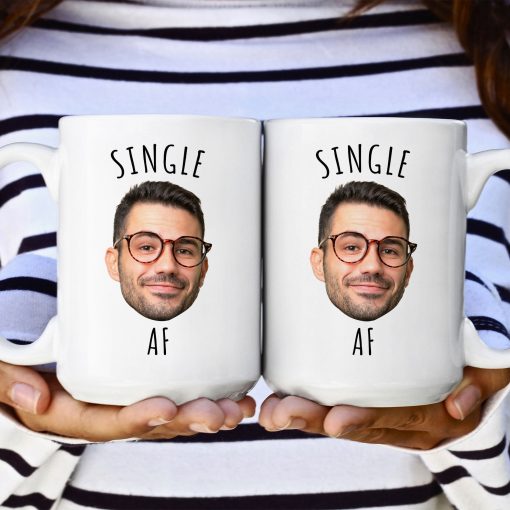 Single Af - Personalized Photo Mug - Image 3