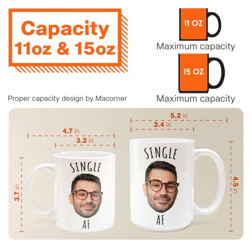 Single Af - Personalized Photo Mug - Image 7