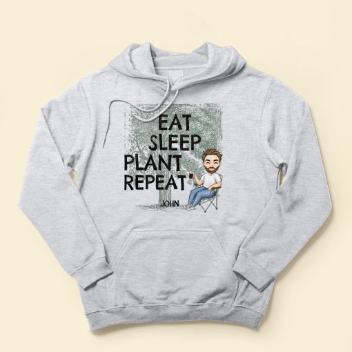 Eat Sleep Plant Repeat - Personalized Shirt - Image 4
