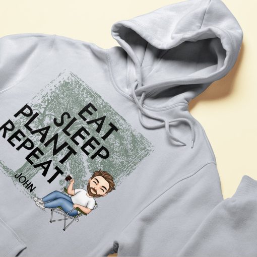 Eat Sleep Plant Repeat - Personalized Shirt - Image 6