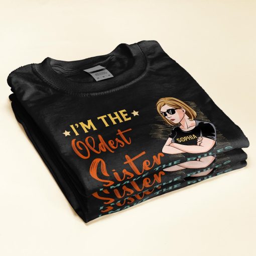 Sisters Oldest/Middle/Youngest - Personalized Shirt - Birthday Gift For Sisters, Sistas, Soul Sister - Image 2