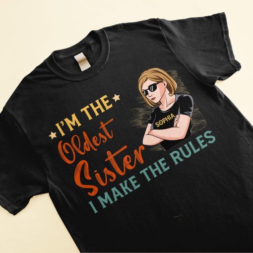 Sisters Oldest/Middle/Youngest - Personalized Shirt - Birthday Gift For Sisters, Sistas, Soul Sister - Image 3