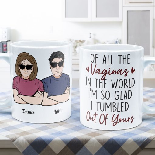 So Glad I Tumbled Out Of Yours - Personalized Mug - Image 4
