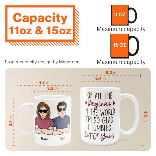 So Glad I Tumbled Out Of Yours - Personalized Mug - Image 5