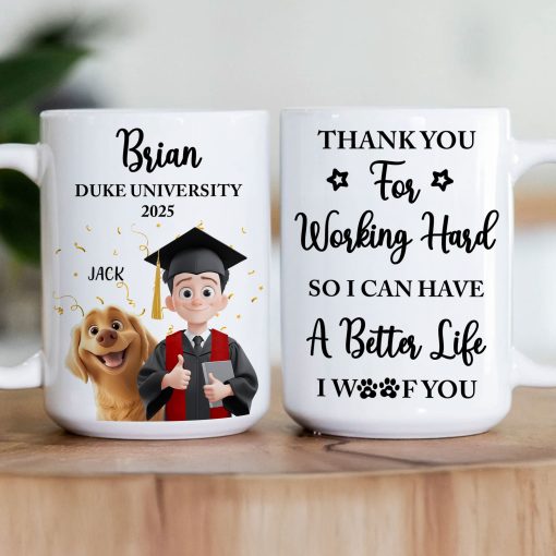 Thank You For Working Hard So We Can Have A Better Life - Personalized Mug - Image 2