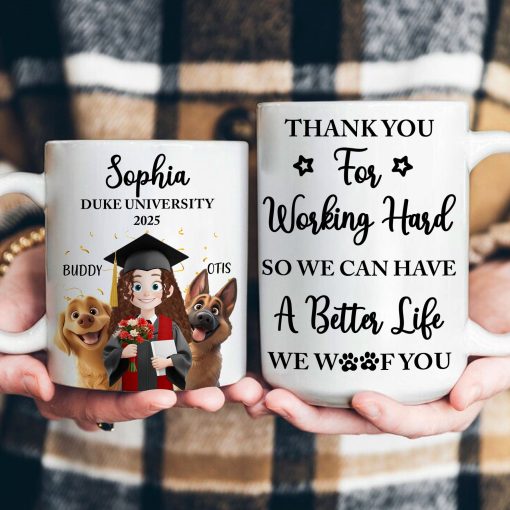Thank You For Working Hard So We Can Have A Better Life - Personalized Mug - Image 3