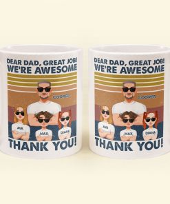 Thanks, Dad. We're Awesome (Light Version) - Personalized Mug