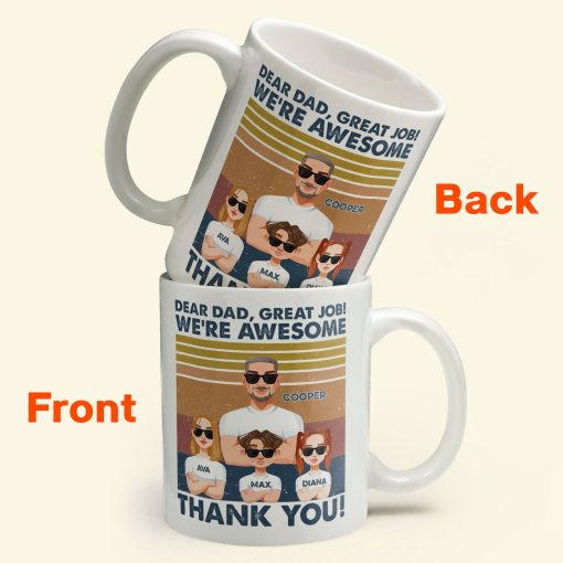 Thanks, Dad. We're Awesome (Light Version) - Personalized Mug - Image 2