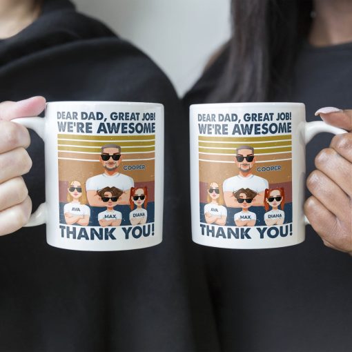 Thanks, Dad. We're Awesome (Light Version) - Personalized Mug - Image 4