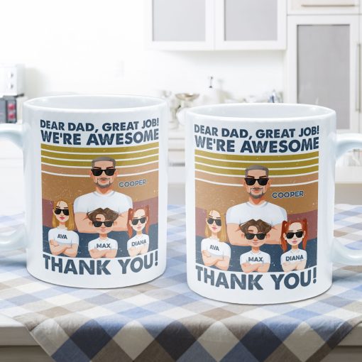 Thanks, Dad. We're Awesome (Light Version) - Personalized Mug - Image 5