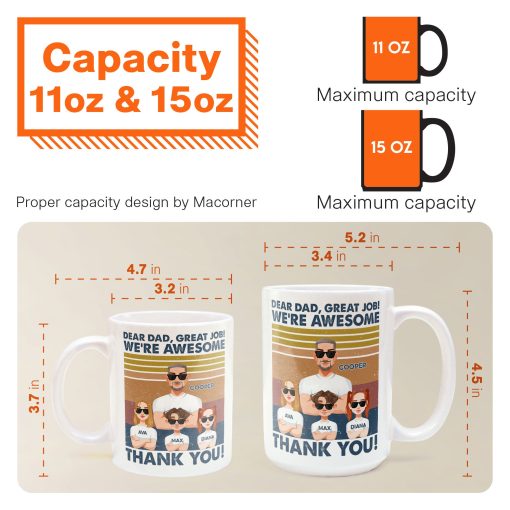 Thanks, Dad. We're Awesome (Light Version) - Personalized Mug - Image 6