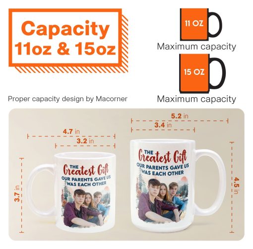 The Gift Our Parents Gave - Personalized Photo Mug - Image 4