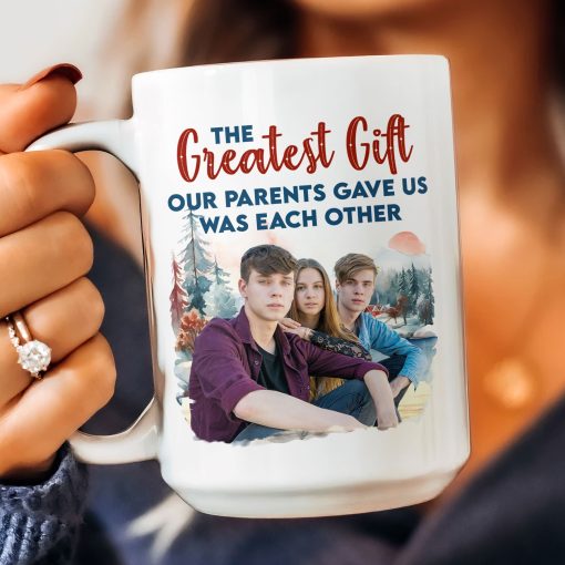 The Gift Our Parents Gave - Personalized Photo Mug - Image 7
