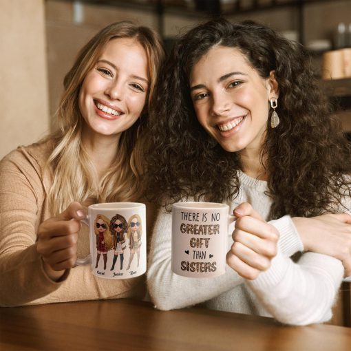 There Is No Greater Gift Than Sisters Leopard Version  - Personalized Mug - Birthday Gift For Sisters  - Fashion Girls - Image 5