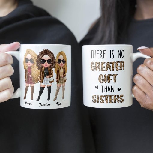 There Is No Greater Gift Than Sisters Leopard Version  - Personalized Mug - Birthday Gift For Sisters  - Fashion Girls - Image 6