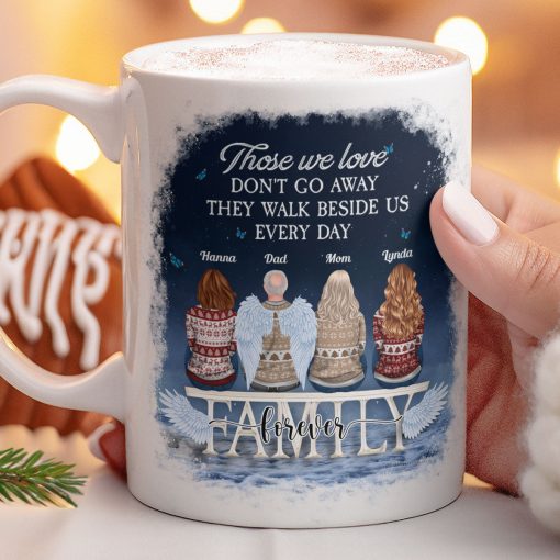 Those We Love Don't Go Away Memorial Gifts - Personalized Mug - Image 2