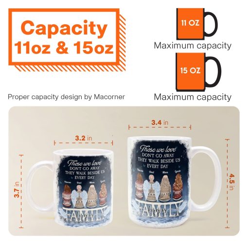 Those We Love Don't Go Away Memorial Gifts - Personalized Mug - Image 5
