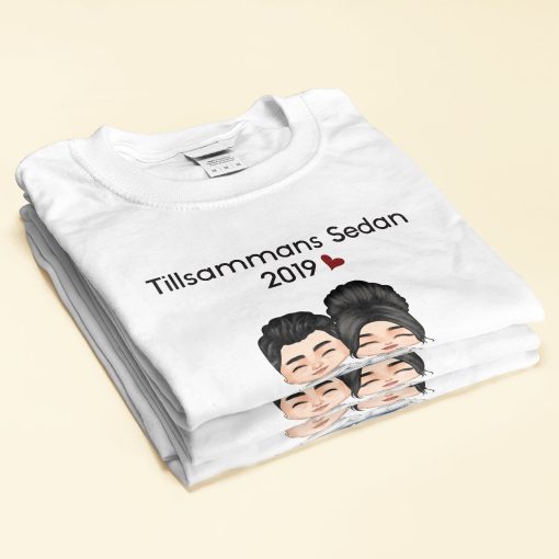 Tillsammans Sedan - Personalized Shirt - Anniversary, Valentine's Day Gift For Spouse, Husband, Wife, Lovers, Girlfriend, Boyfriend - Image 2